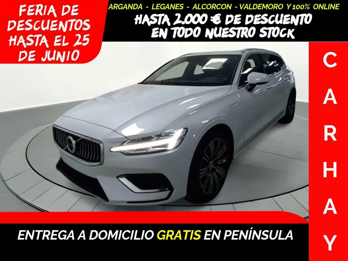 Volvo V60 2.0 T8 AWD PHEV INSCRIPTION GE Blanc - 1