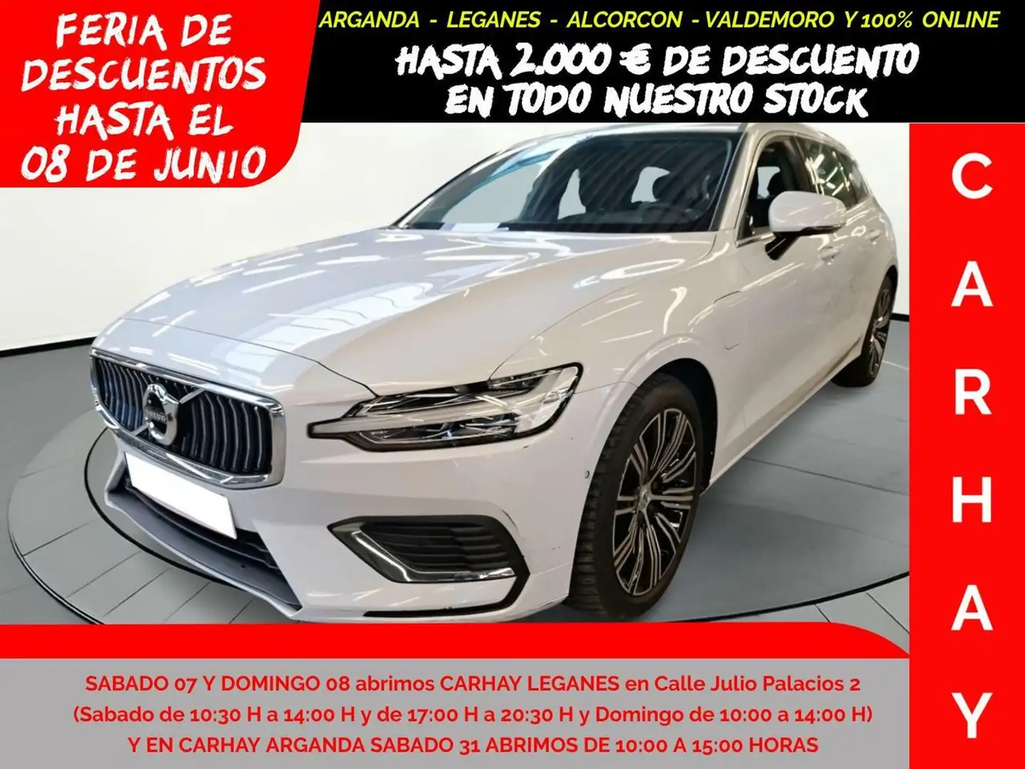 Volvo V60 2.0 T8 AWD PHEV INSCRIPTION GE Blanco - 1