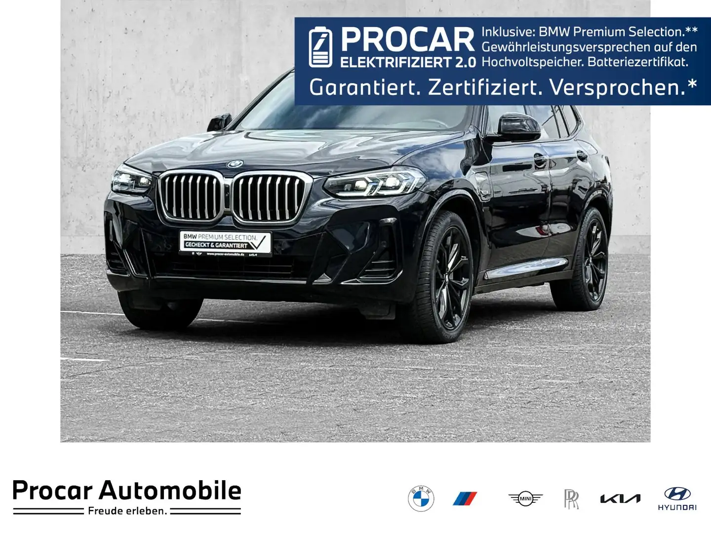 BMW X3 xDrive30e M Sport Aut. HUD PANO RFK NAVI LED DAB Schwarz - 1