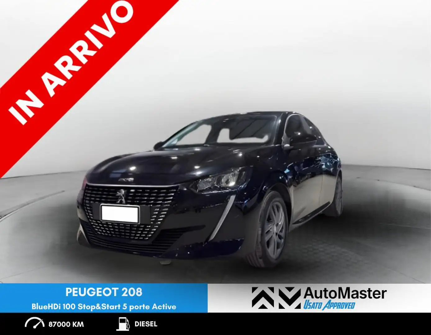 Peugeot 208 208 BlueHDi 100 Stop&Start 5 porte Active - NEOPATENTATI Schwarz - 1