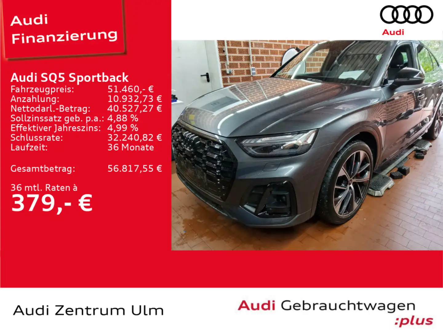 Audi SQ5 TDI qu 21 ACC B&O HuD MATRIX STHZ Grau - 1