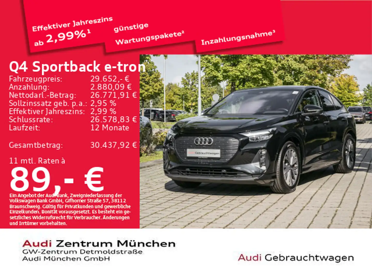 Audi Q4 e-tron 40 ACC/Virtual/Navi+ Schwarz - 1