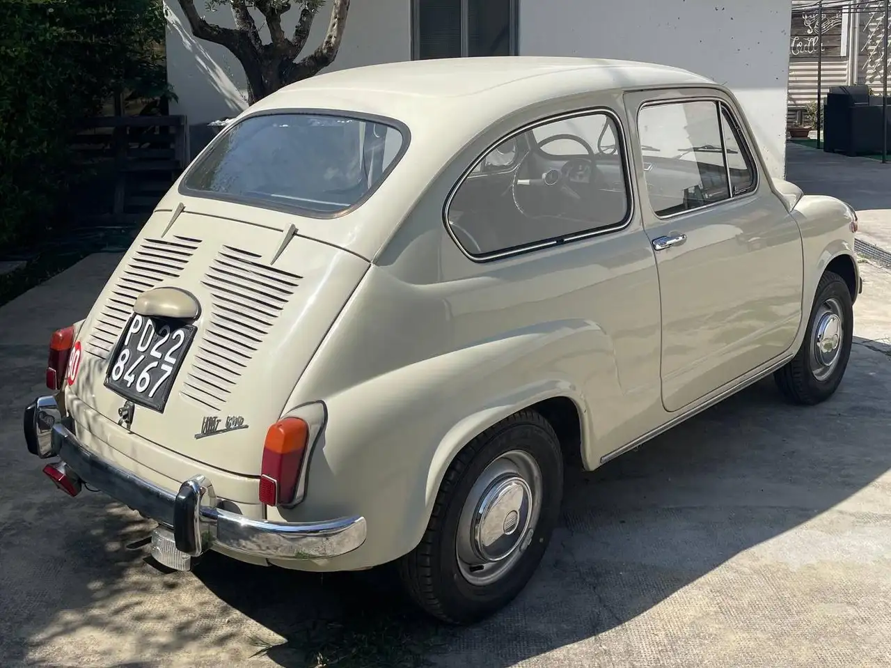 Fiat 600 D 1969 Bianco Avorio – 1.267 km – Libretto originale – Revisione 2028, foto 3