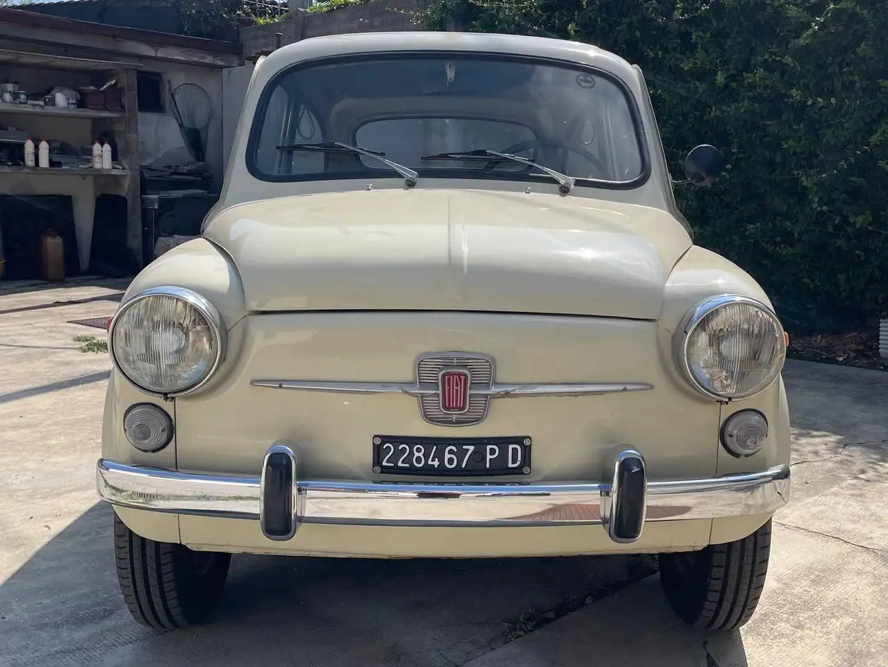 Fiat 600 D 1969 Bianco Avorio – 1.267 km – Libretto originale – Revisione 2028, foto 4