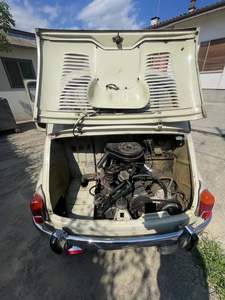 Fiat 600 D 1969 Bianco Avorio – 1.267 km – Libretto originale – Revisione 2028, foto 7