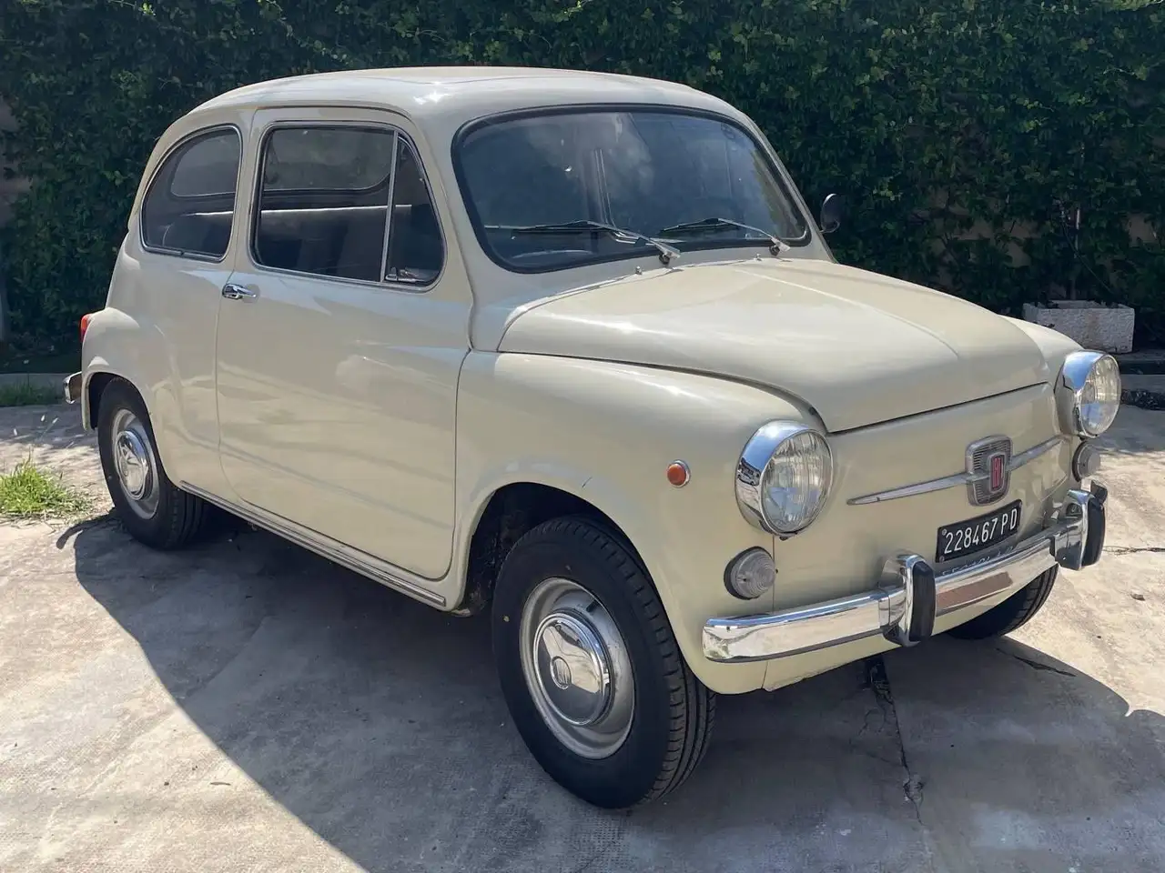 Fiat 600 D 1969 Bianco Avorio – 1.267 km – Libretto originale – Revisione 2028, foto 1