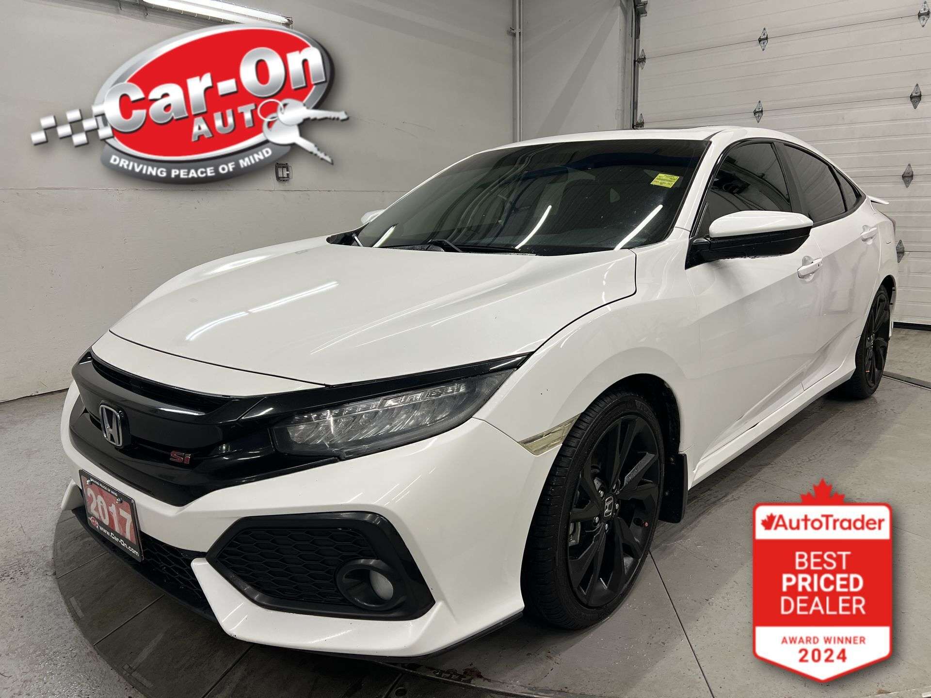 White 2017 Honda Civic Sedan Front-Wheel Drive Manual