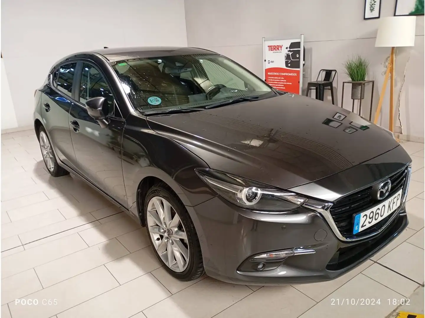 Mazda 3 2.0 Style Aut. 88kW Gris - 1