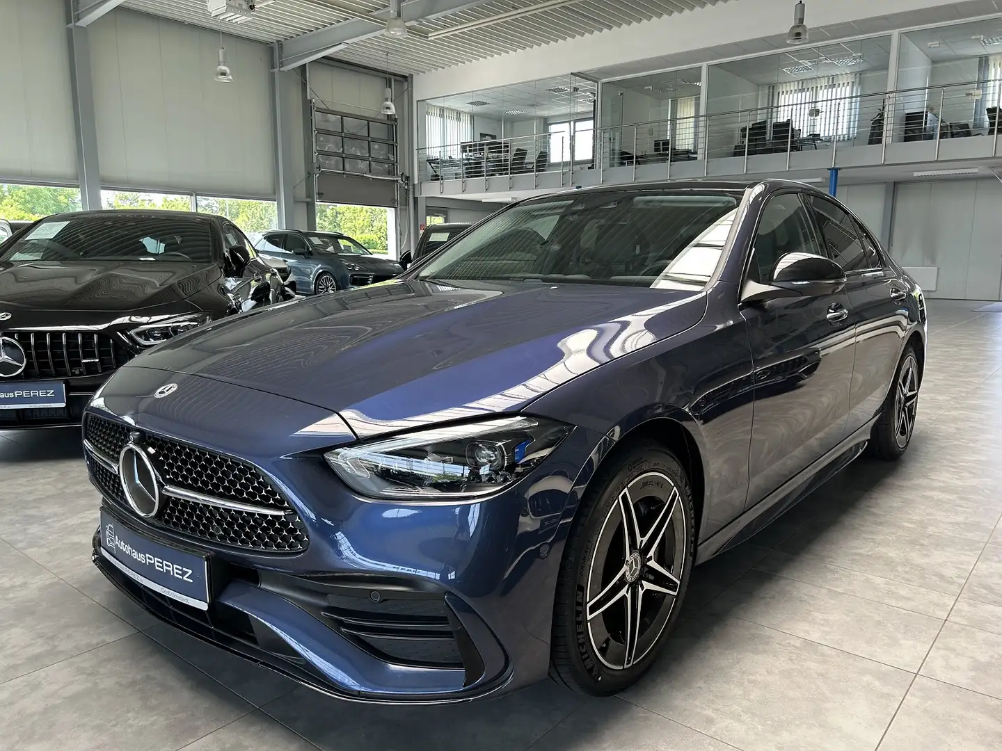 Mercedes-Benz C 300 de AMG NP 95.492 -SITZKLIMA-AHK-PANORAMA Bleu - 2