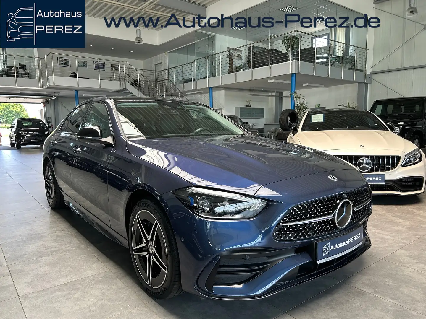 Mercedes-Benz C 300 de AMG NP 95.492 -SITZKLIMA-AHK-PANORAMA Bleu - 1
