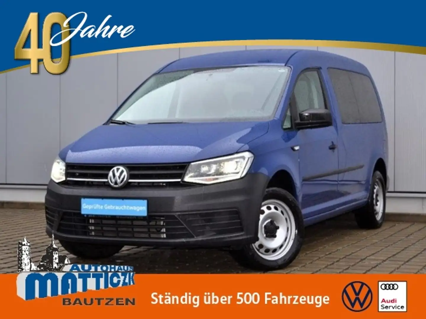 Volkswagen Caddy 1.4 TSI XENON/GRA/CONNECTIVTY+ELEKTRIK/COMP.-AUDI Blau - 1