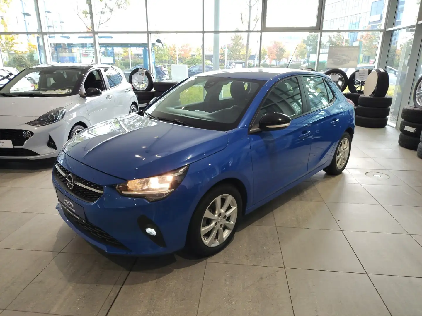 Opel Corsa F 1.2 Turbo Edition LM KAM PDC SHZ SpurH Blu/Azzurro - 1