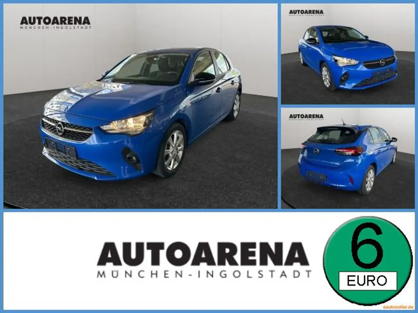 Opel Corsa F 1.2 Turbo Edition LM KAM PDC SHZ SpurH Blauw - 1
