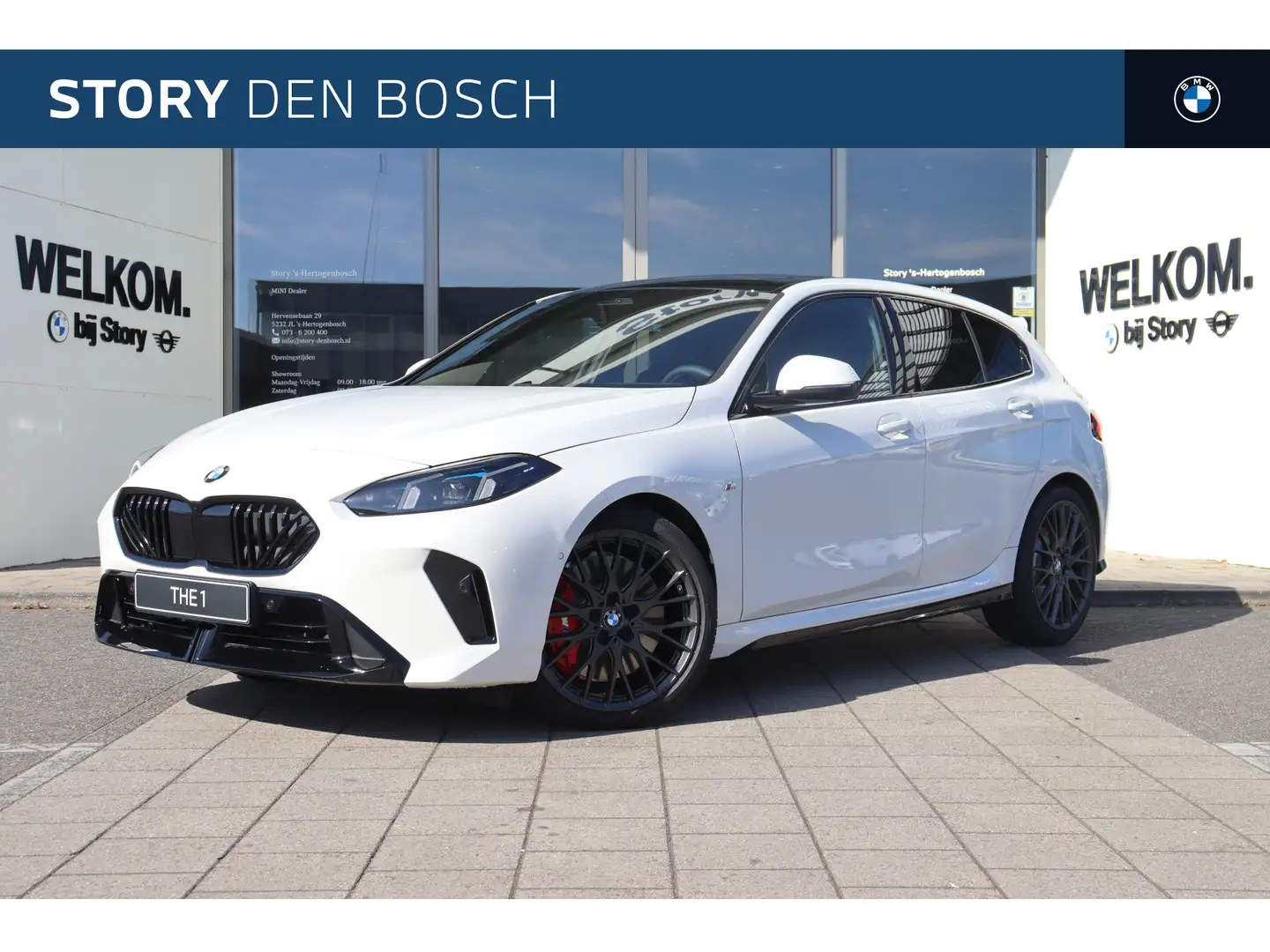 BMW 120 1 Serie M Sport Automaat / Panoramadak / Sportstoe Wit - 1