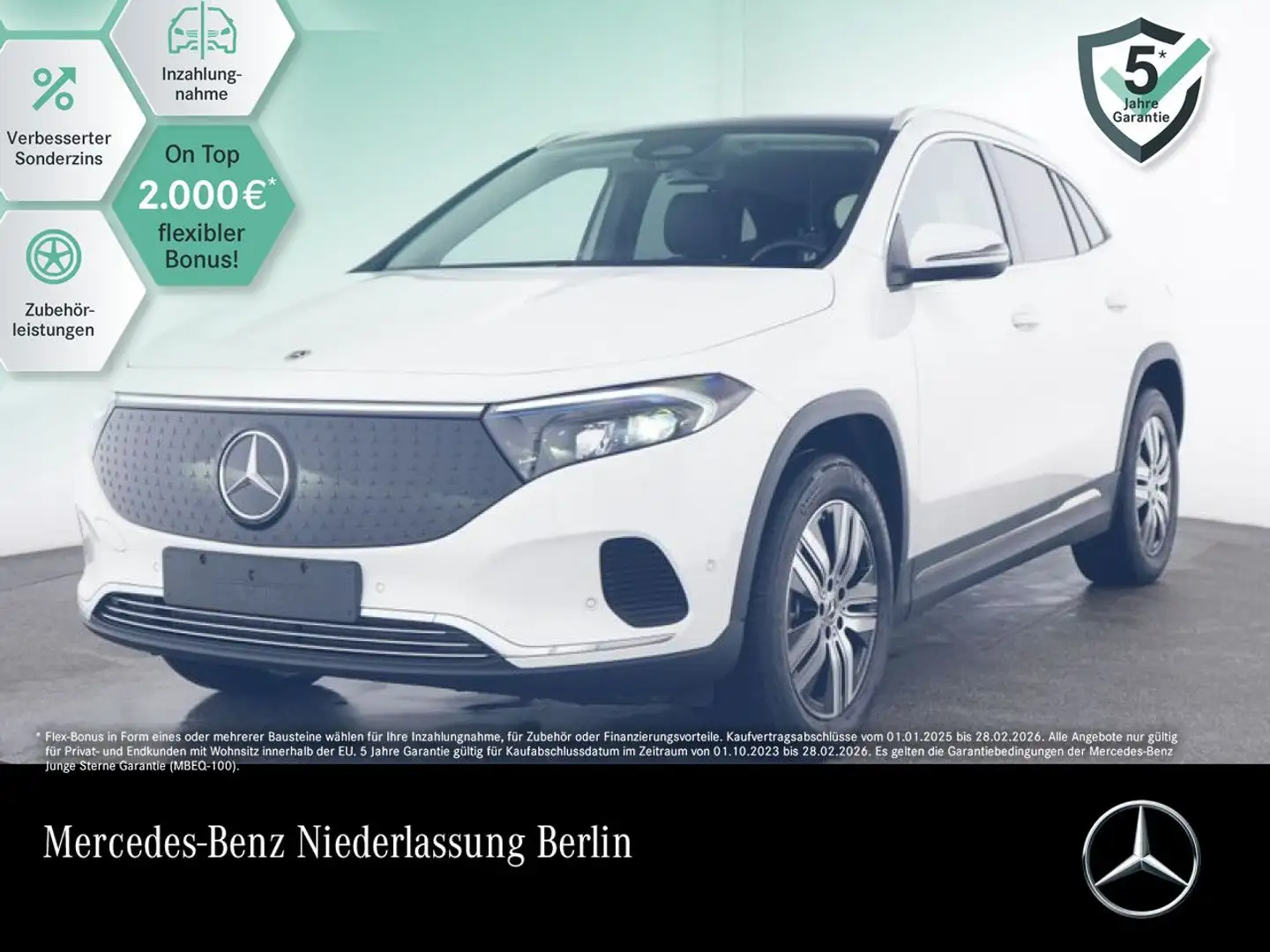 Mercedes-Benz EQA 250 PROG+ADVANCED+PANO+KAMERA+SPUR Weiß - 1