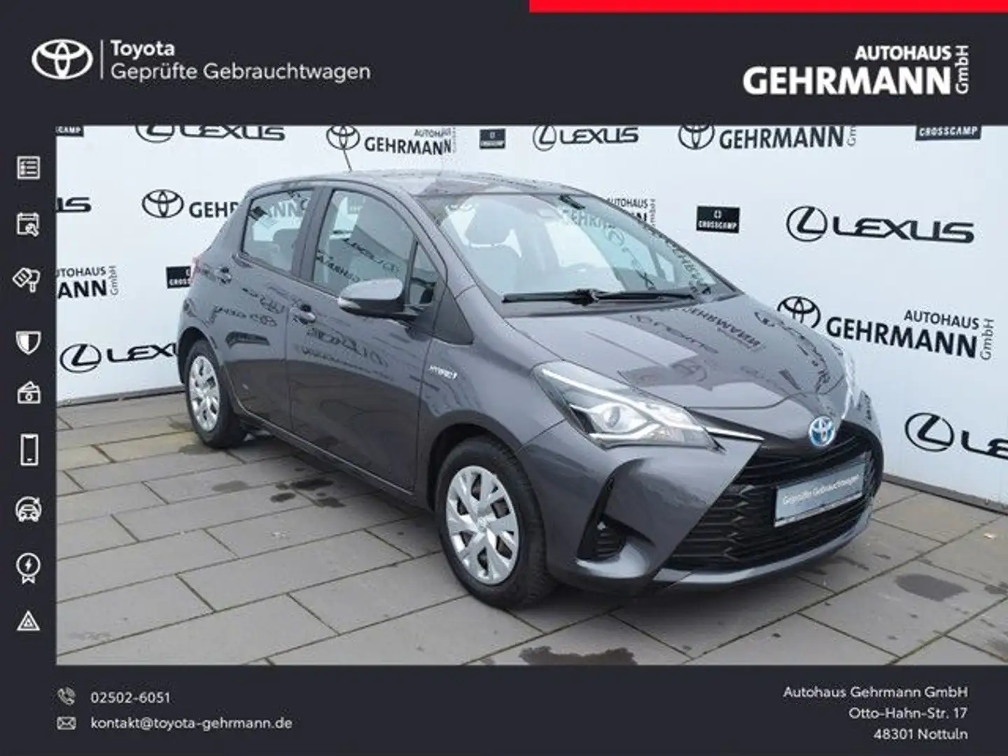 Toyota Yaris Hybrid Comfort *SHZ* Gris - 1