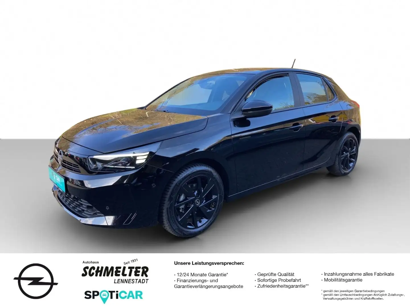 Opel Corsa F Edition 75PS,Klima,Alu,Kamera,Sitzheizun Schwarz - 1