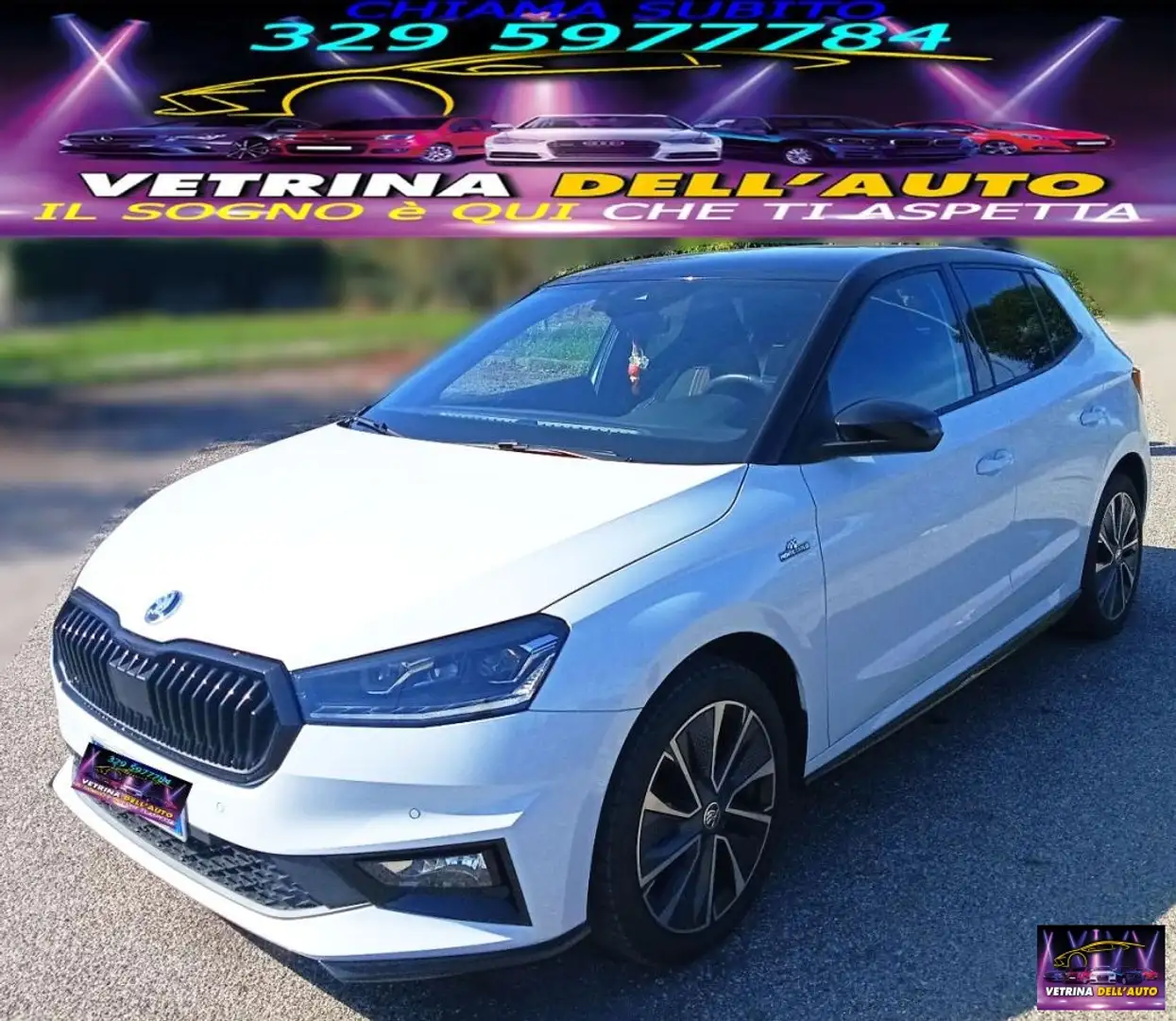 Skoda Fabia 1.0 TSI EVO DSG 110 CV Monte Carlo Bianco - 1