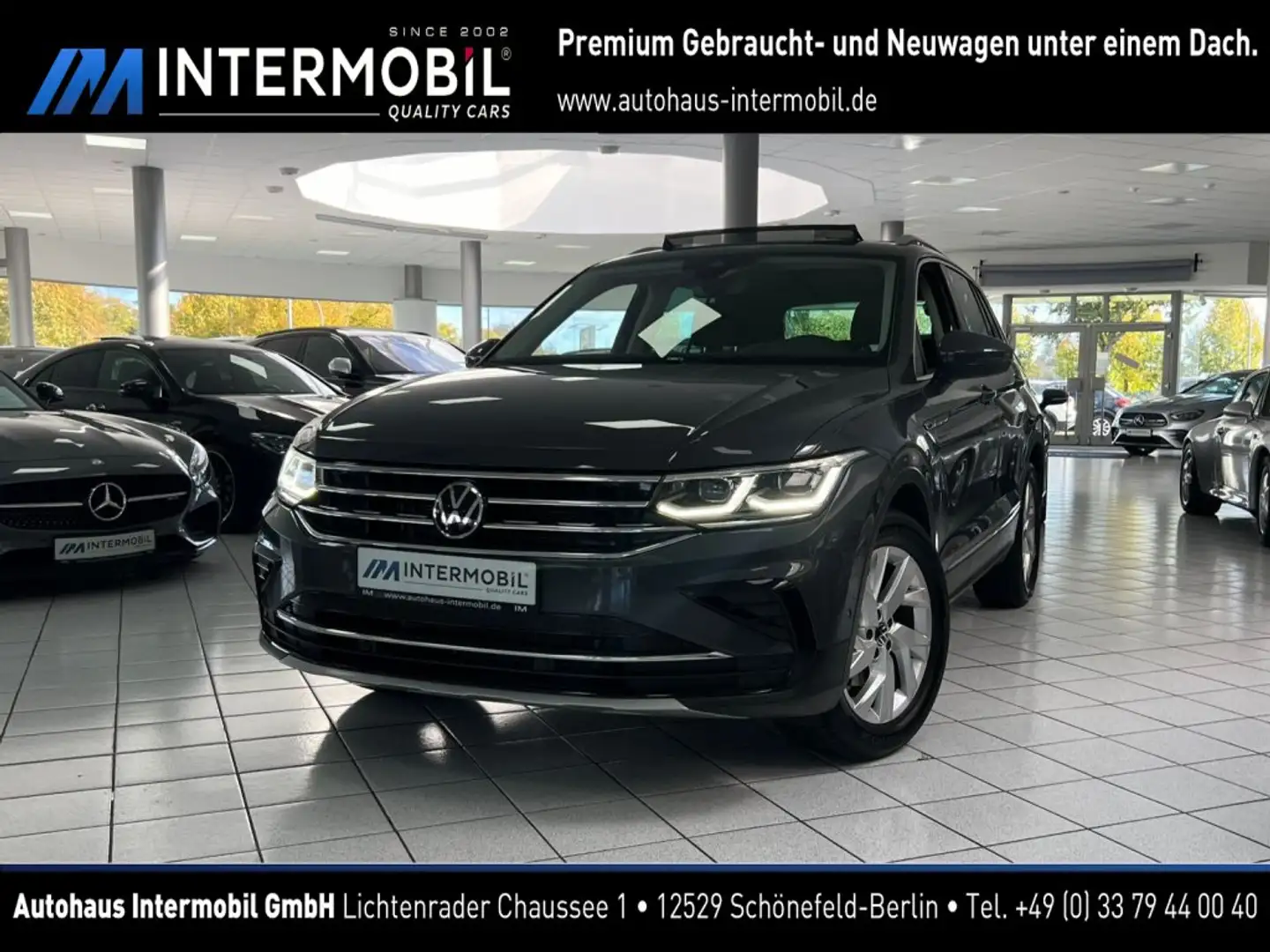 Volkswagen Tiguan 2.0 TDI Elegance PANO*TOTW*ACC*MATRIX*KAM Grey - 1