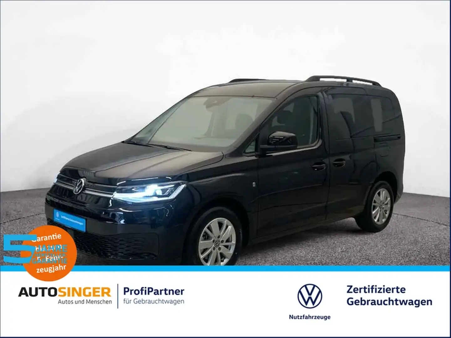 Volkswagen Caddy Life 2.0 TDI DSG *AHK*NAVI*LED*DIGITAL*SHZ Schwarz - 1