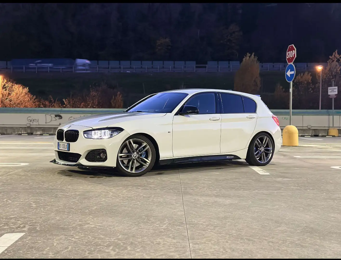 BMW 120 120d Msport 5p auto Bianco - 1