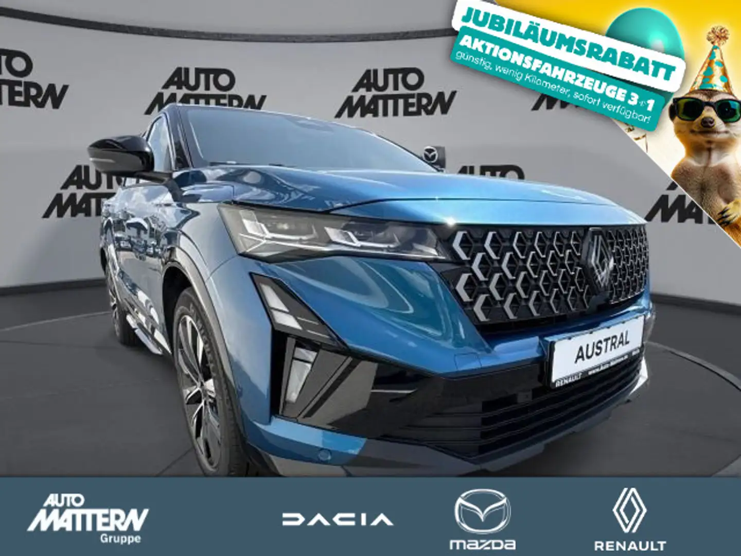 Renault Austral Techno Mild Hybrid 160 Aut. CarPlay;Klim Bleu - 1