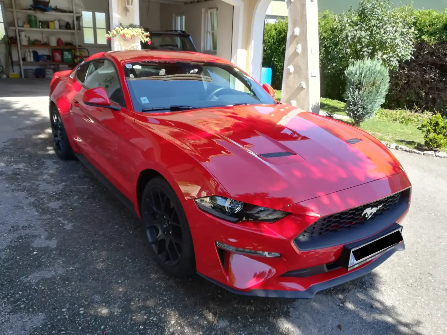 Ford Mustang Premium-Parket: Leder schwarz mit Grauen Zähten Kırmızı - 1