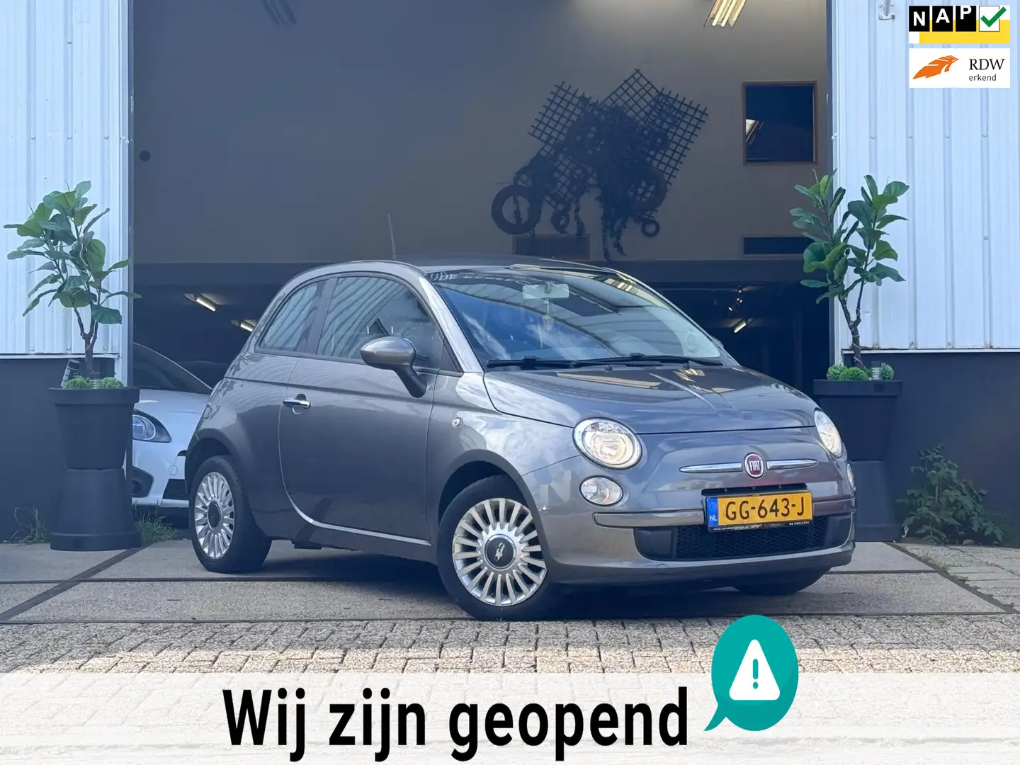 Fiat 500 1.0 TwinAir Pop Grijs - 1