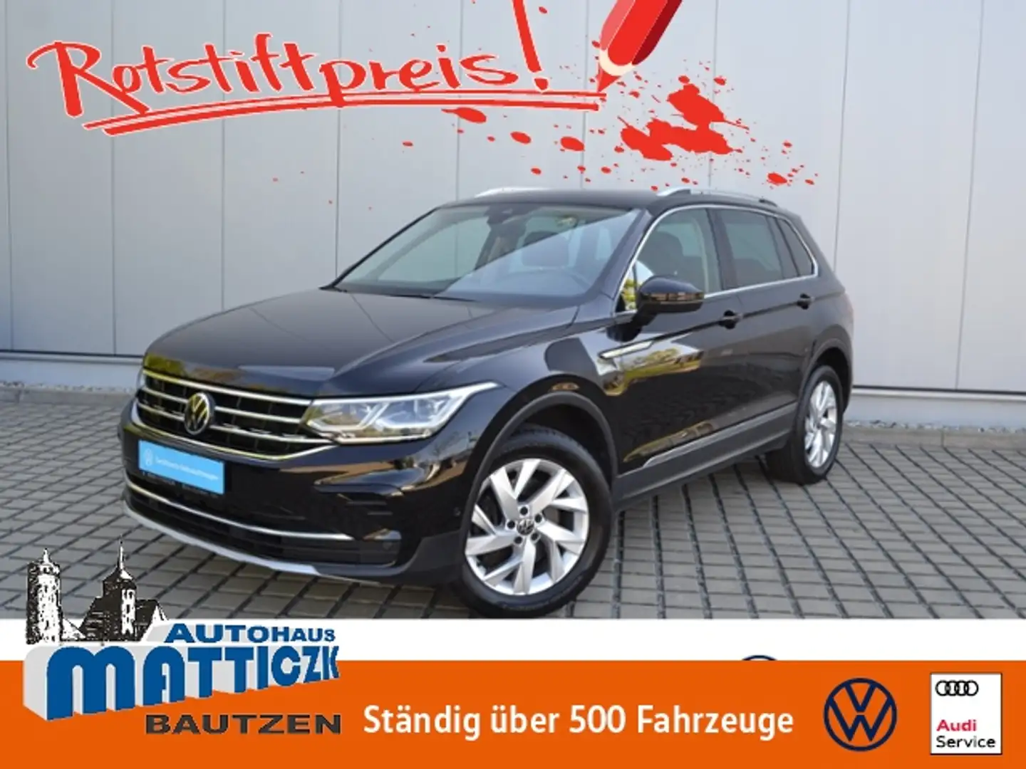 Volkswagen Tiguan 2.0 TDI 200 PS 4M DSG Elegance VOLL/AHK/PANORAMA/ Schwarz - 1