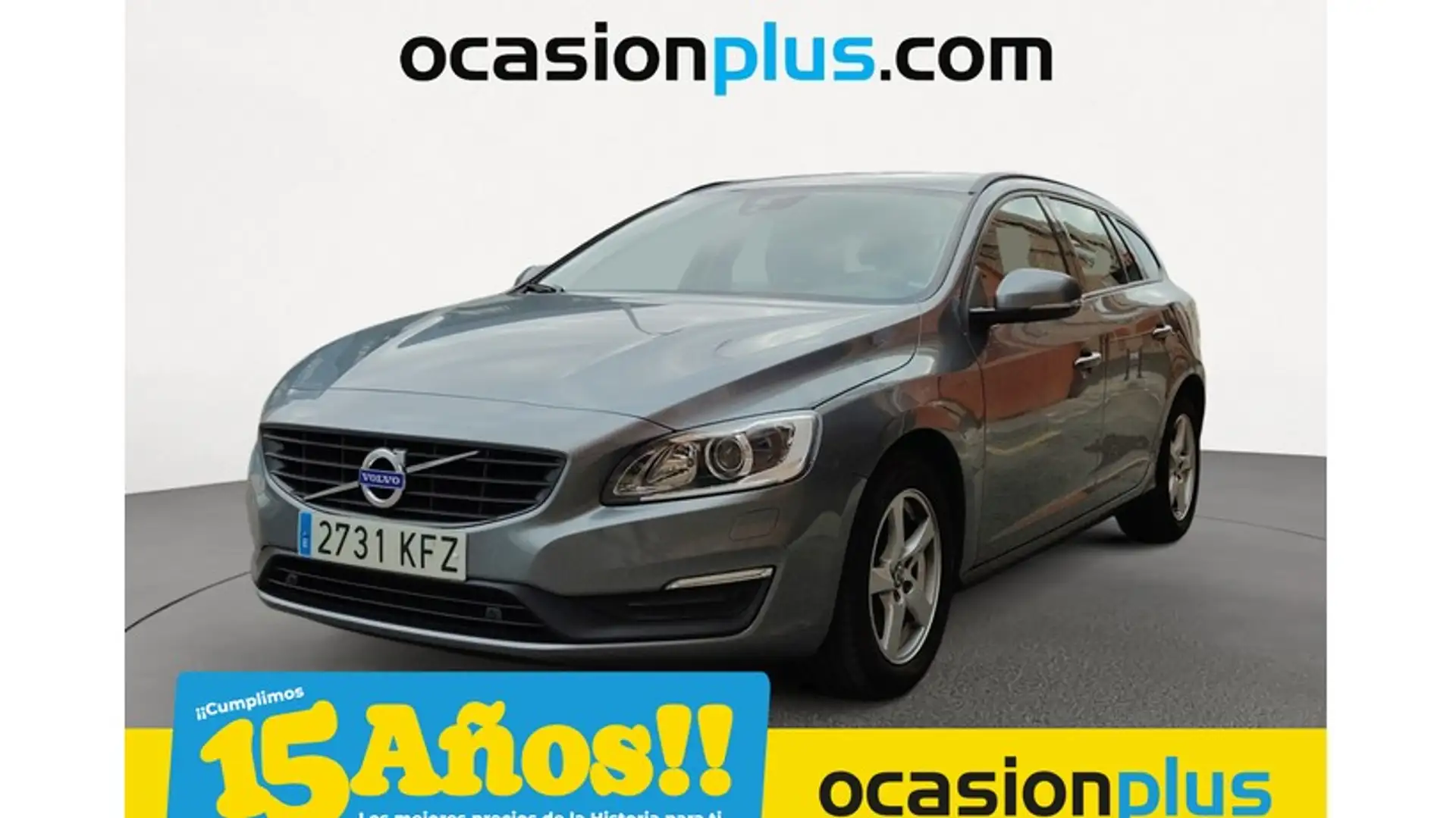 Volvo V60 D3 Kinetic Aut. 150 Gris - 1