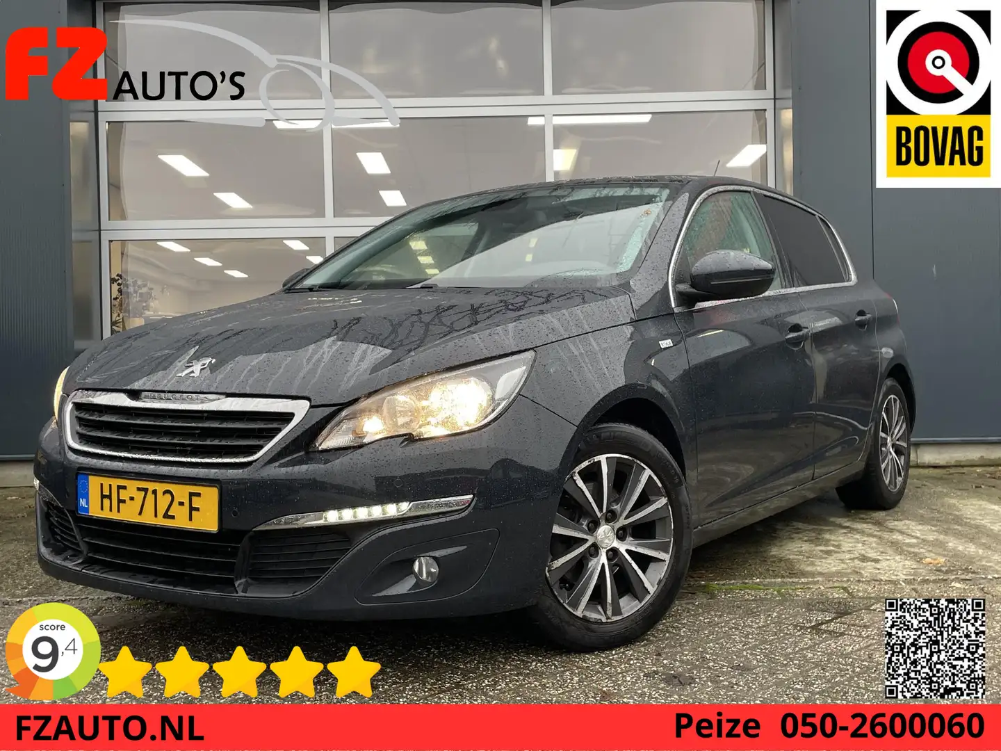 Peugeot 308 1.2 PureTech Style - Navigatie - Panoramadak - Cli Negro - 1