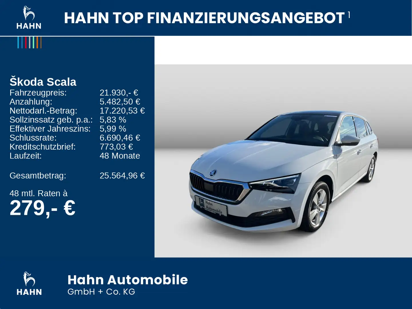 Skoda Scala 1.5TSI DSG Style LED Pano APP SHZ Virtual Weiß - 2