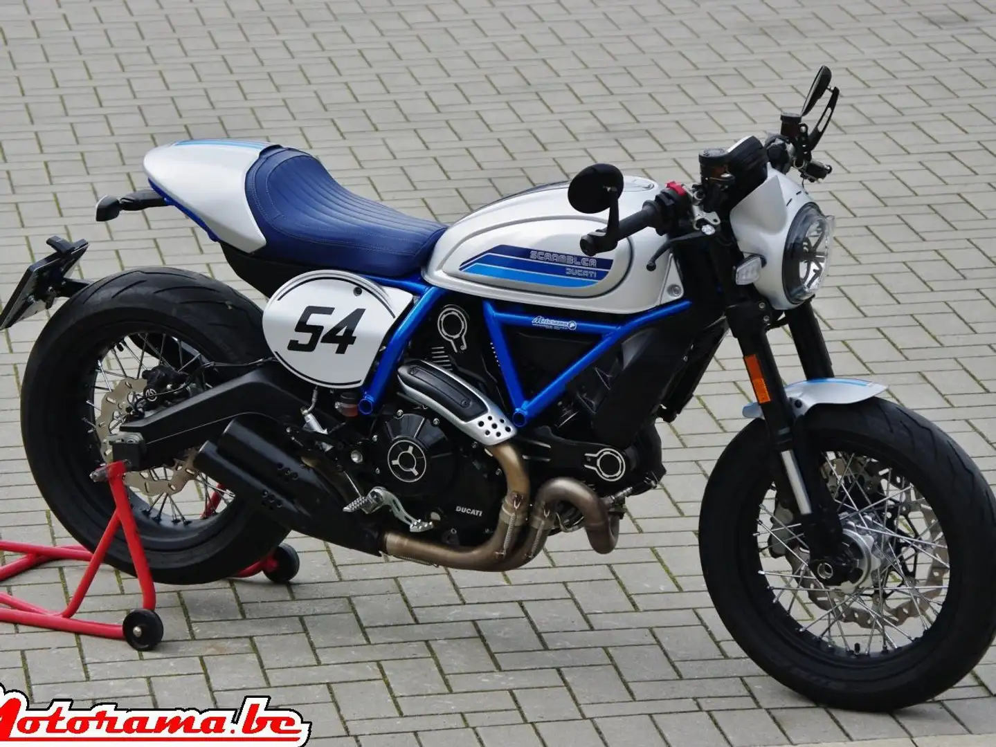 Ducati Scrambler 800 Café Racer Blau - 1