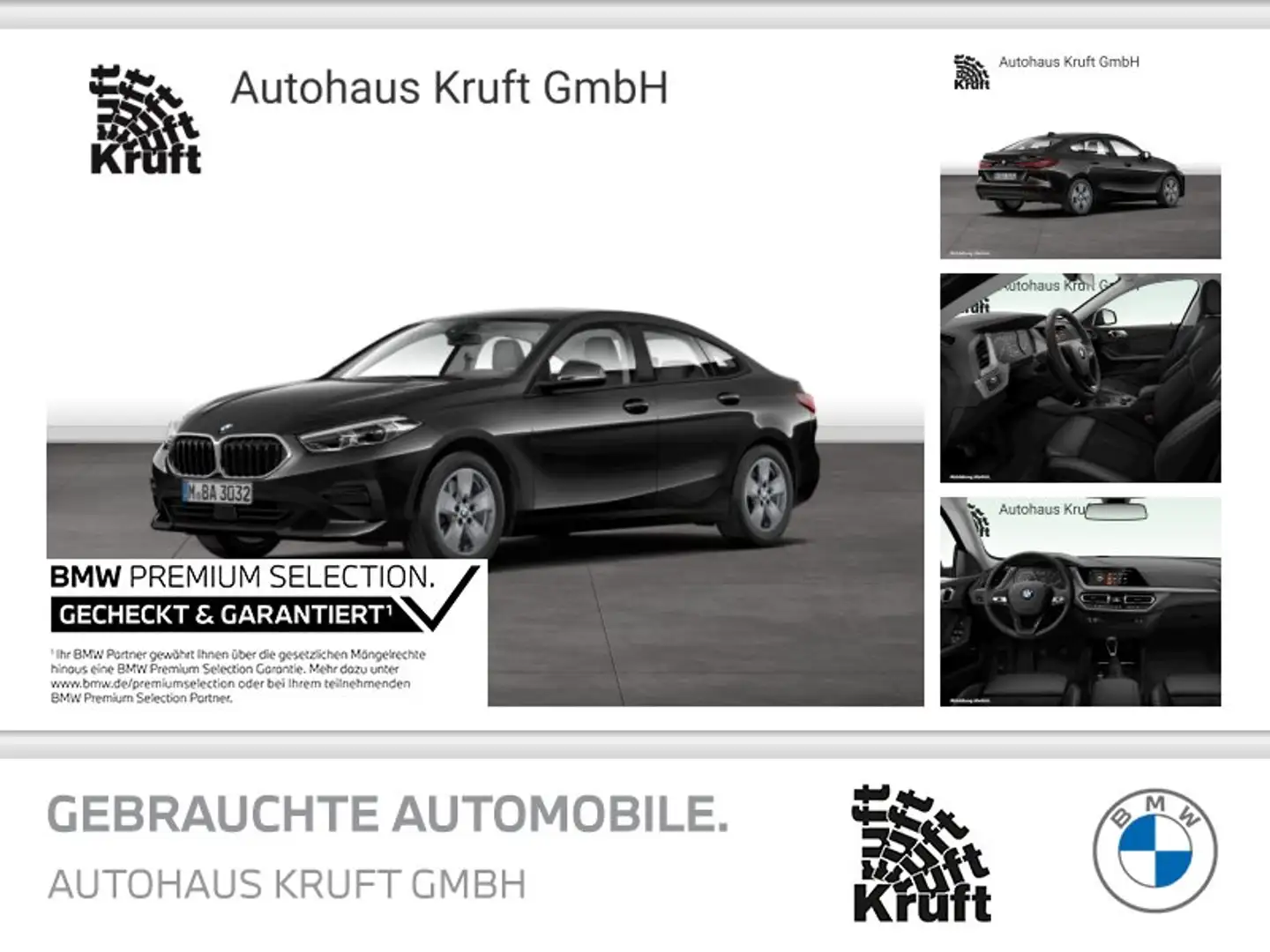 BMW 218 i Gran Coupé SPORT LINE+AUTOM+PDC+LM17+SITZHZ Schwarz - 1