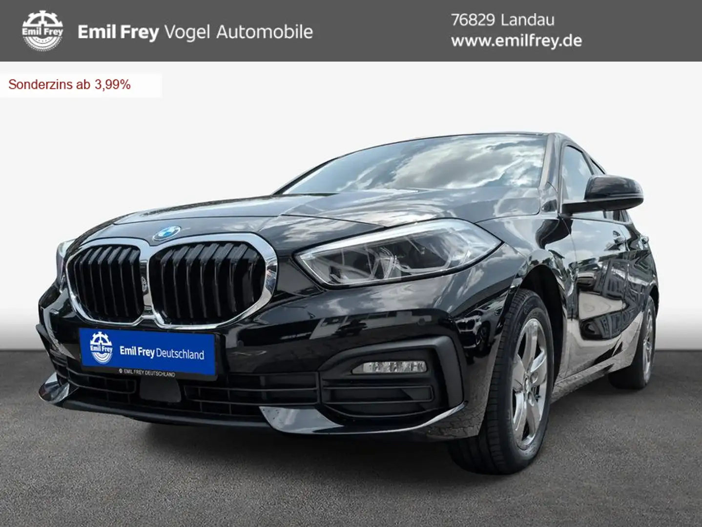 BMW 118 i Aut. Advantage Schwarz - 1