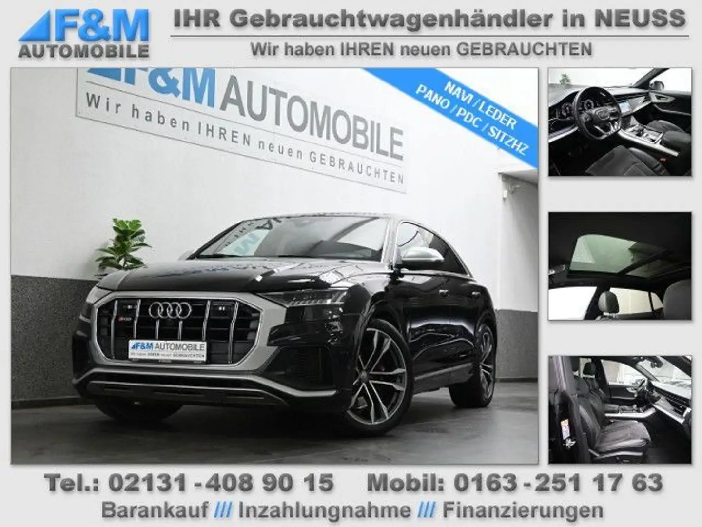 Audi SQ8 TDI quattro tiptronic Navi Leder Pano ACC Schwarz - 1