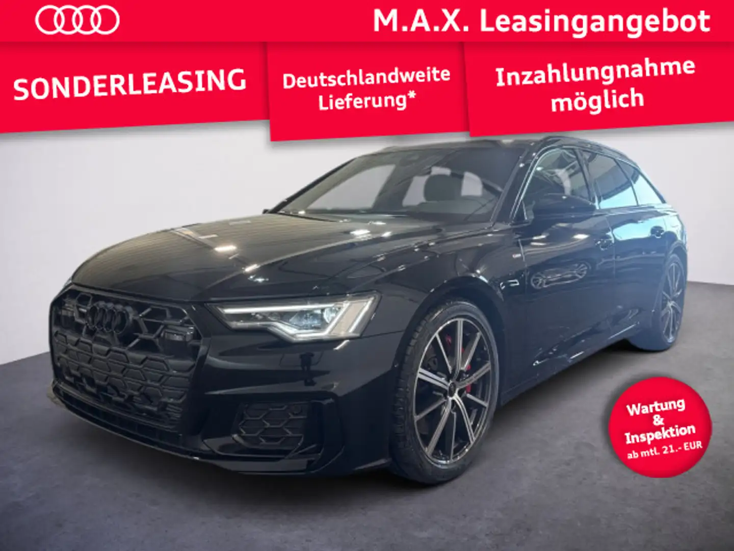 Audi A6 S line 55 TFSI e quattro  *0,5% VERST*+ Schwarz - 1