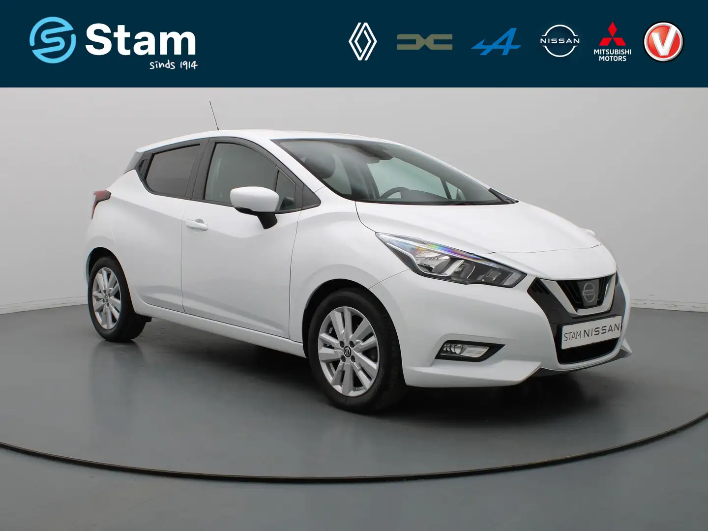 Nissan Micra 100pk IG-T N-Connecta Airco | Cruise | Carplay | P Blanc - 1