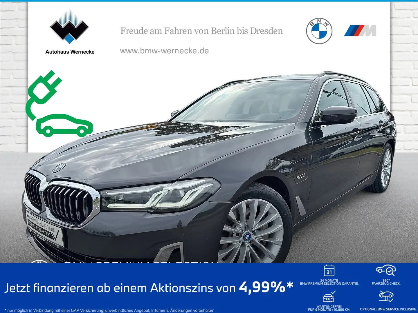 BMW 530 e Touring Head-Up HK HiFi DAB LED WLAN Shz Gris - 1