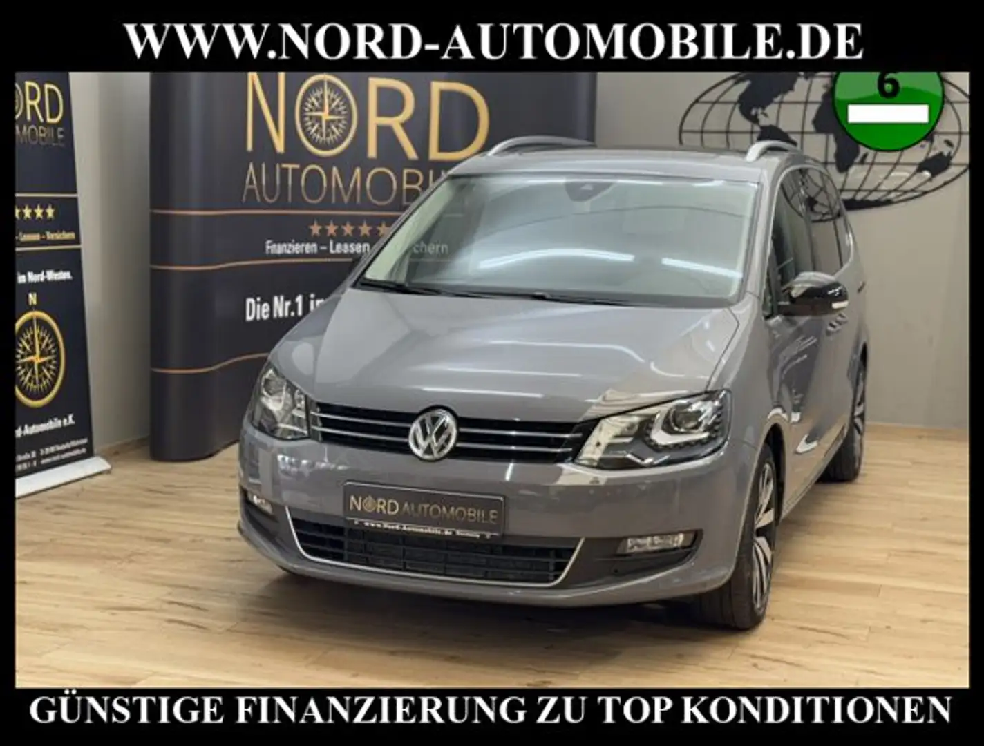 Volkswagen Sharan 2.0 TDI DSG United 7-Sitzer/Pano/Navi/18/ United Сірий - 1