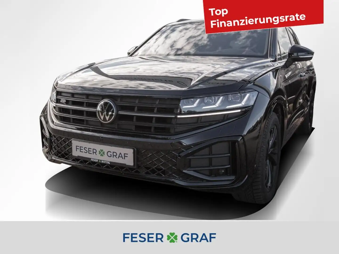 Volkswagen Touareg 3.0 TDI 4M R-Line HUD/Blackstyle/Dynaudio/AHK/Fron Schwarz - 1