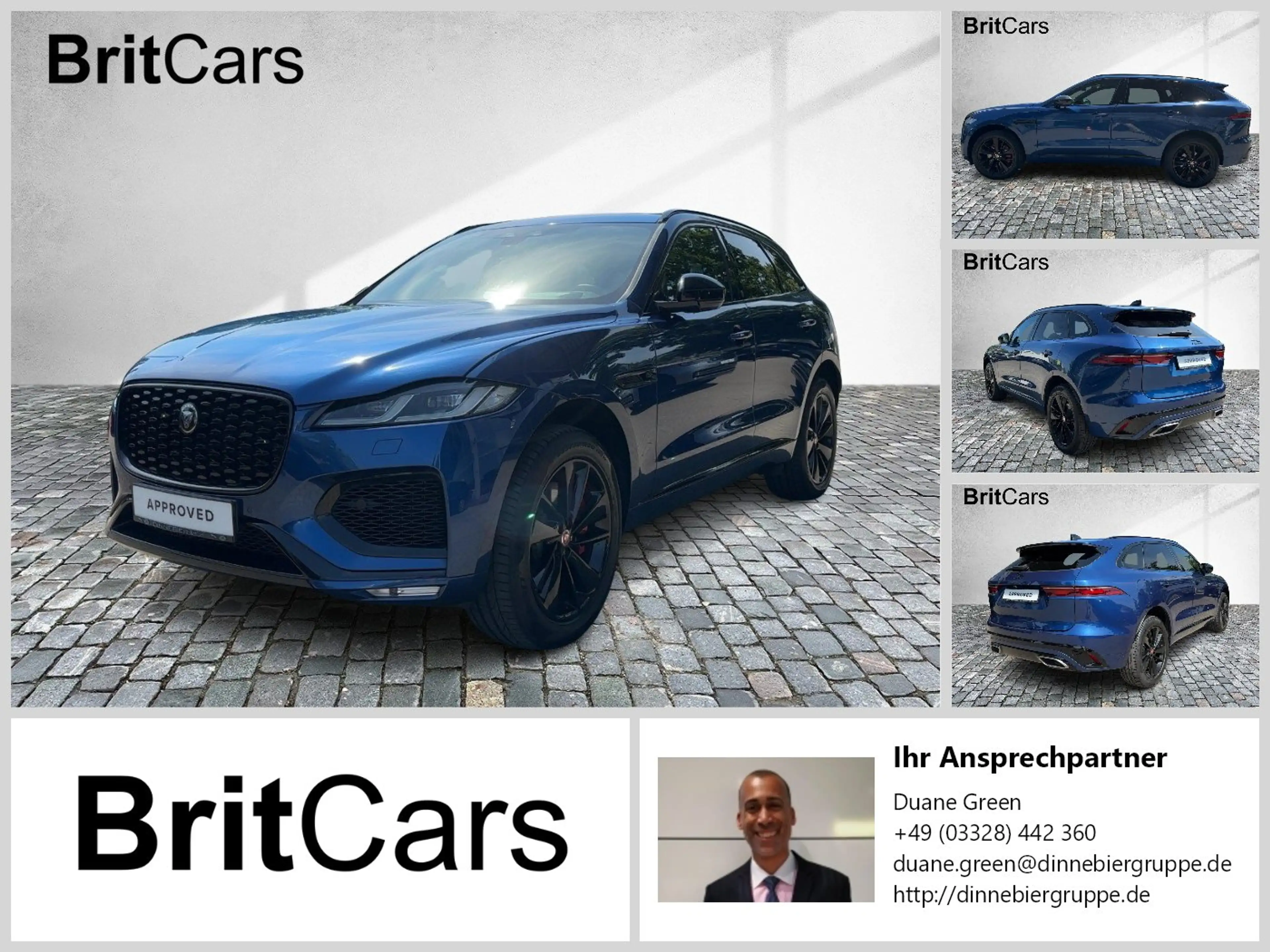Jaguar F-Pace D300 AWD R-Dynamic Black. HK761/352XD ACC CAM DynL