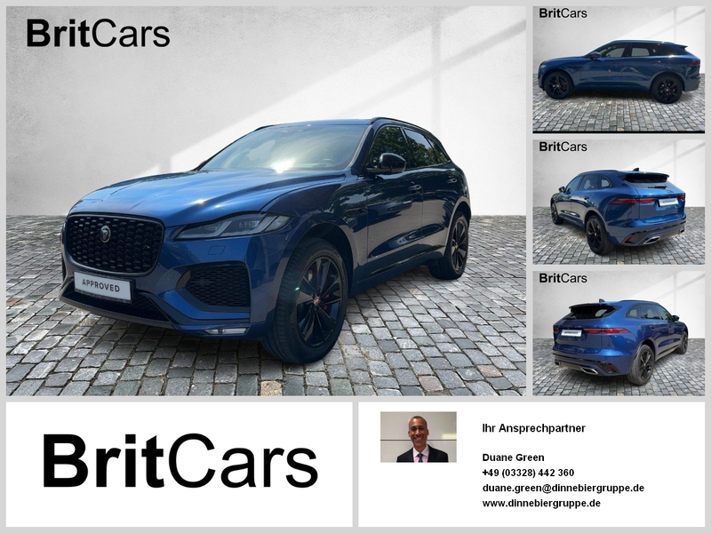 Jaguar F-Pace D300 AWD R-Dynamic Black. HK761/352XD ACC CAM DynL