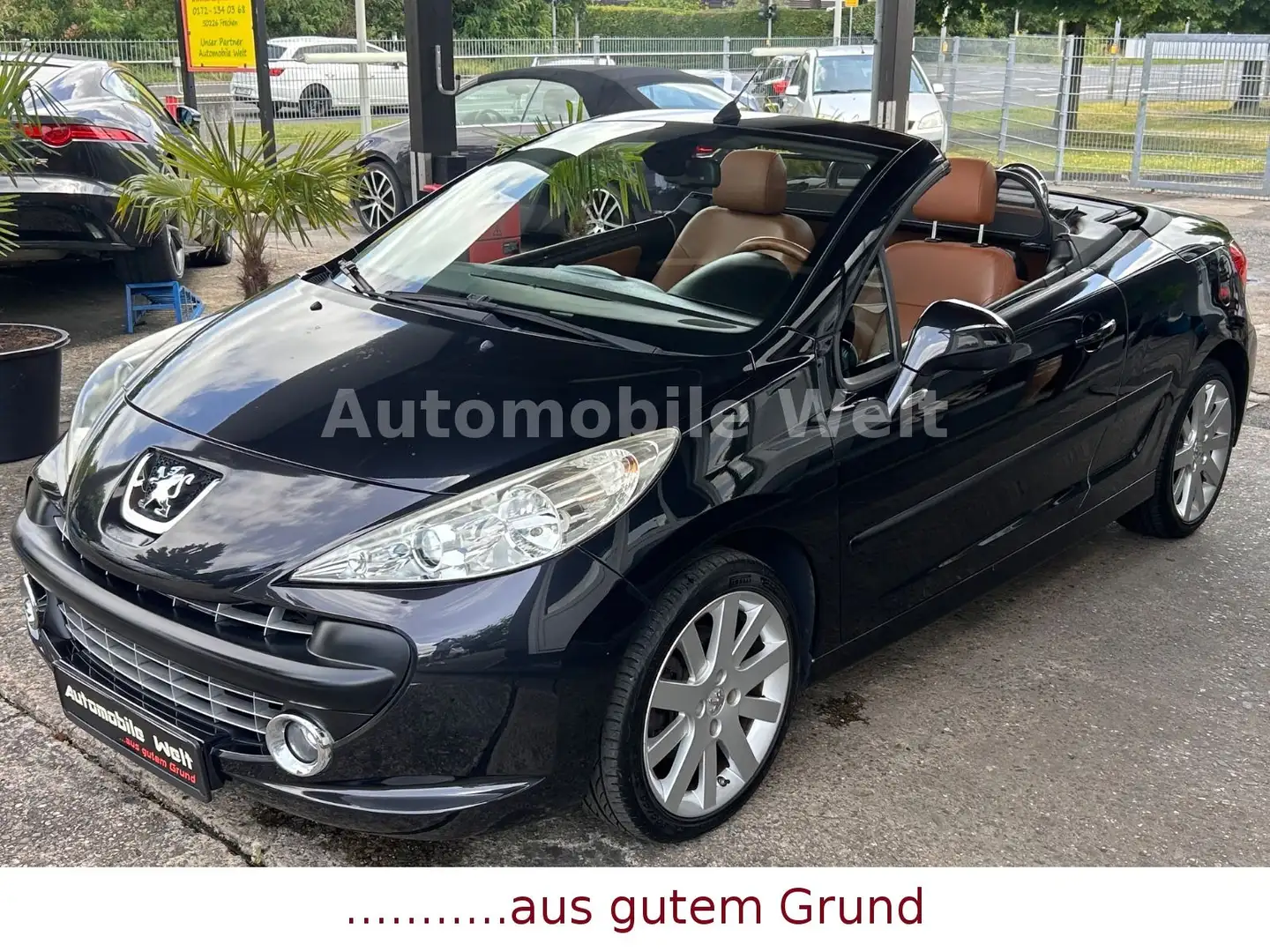Peugeot 207 CC Automatik Leder PDC Sitzheizung 1.Hd.Alus Schwarz - 1