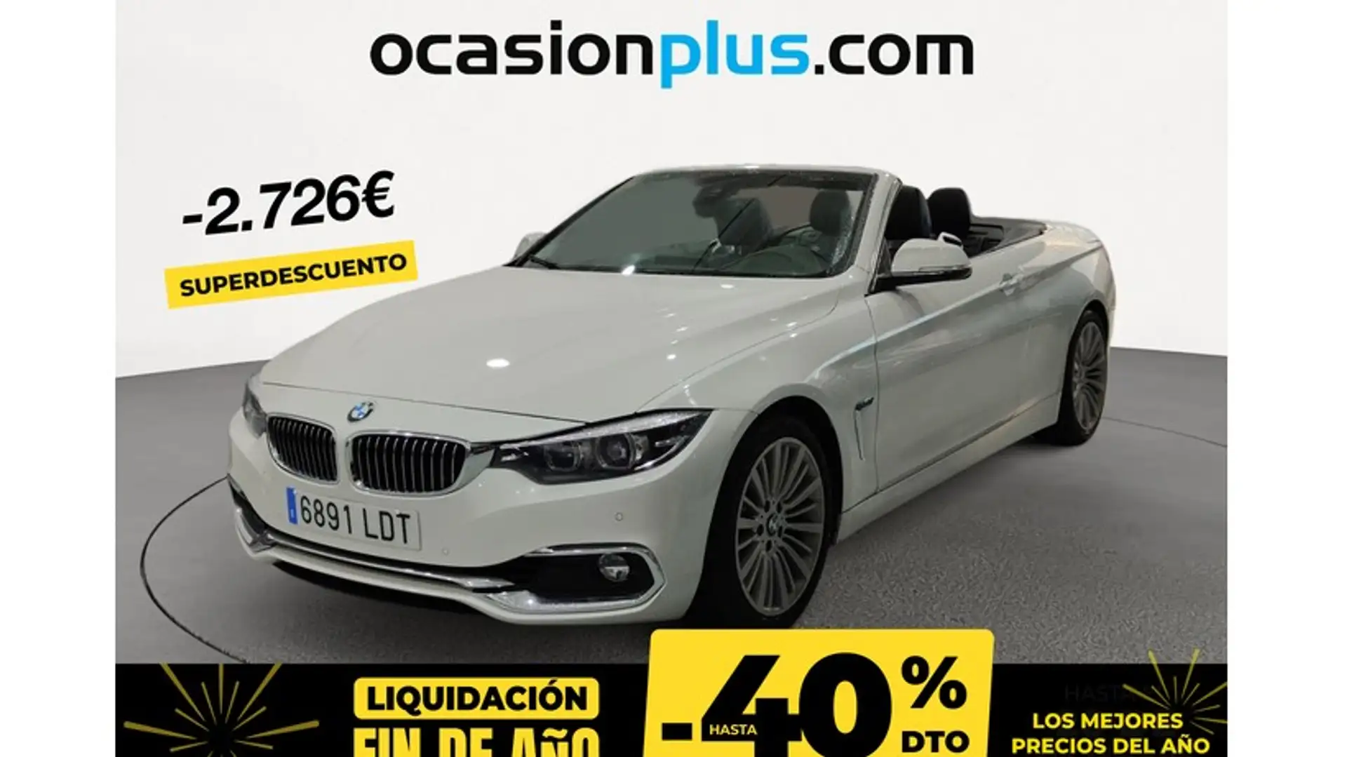 BMW 420 420iA Cabrio Blanc - 1