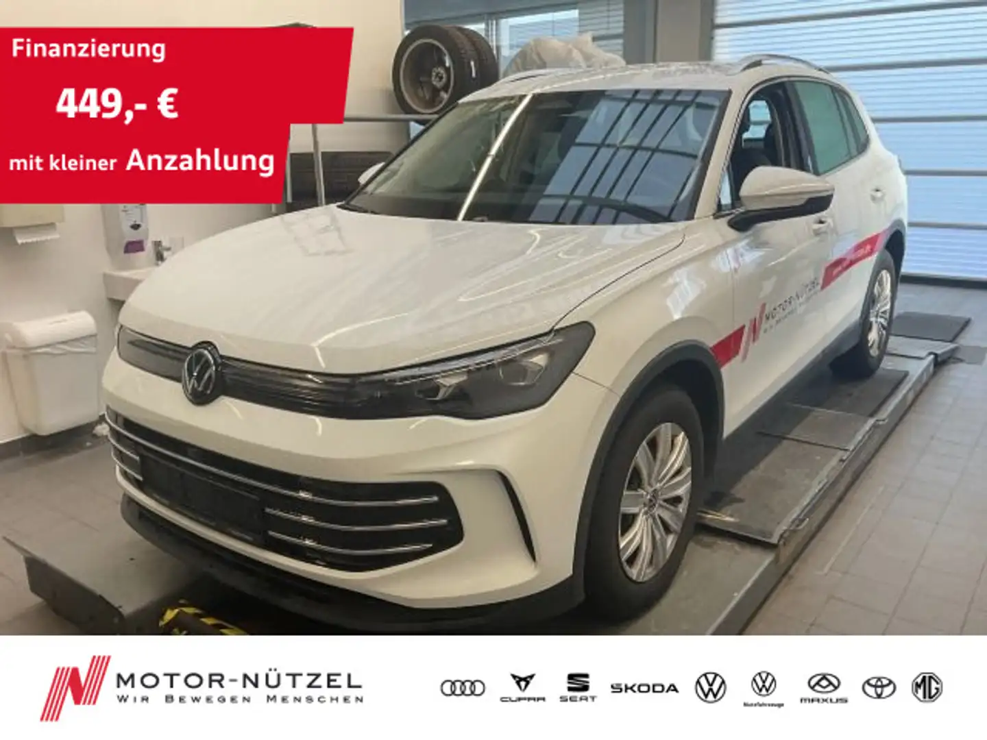 Volkswagen Tiguan 2.0TDI DSG ELEGANCE HD-MATRIX+NAV+ACC+AHK Weiß - 1