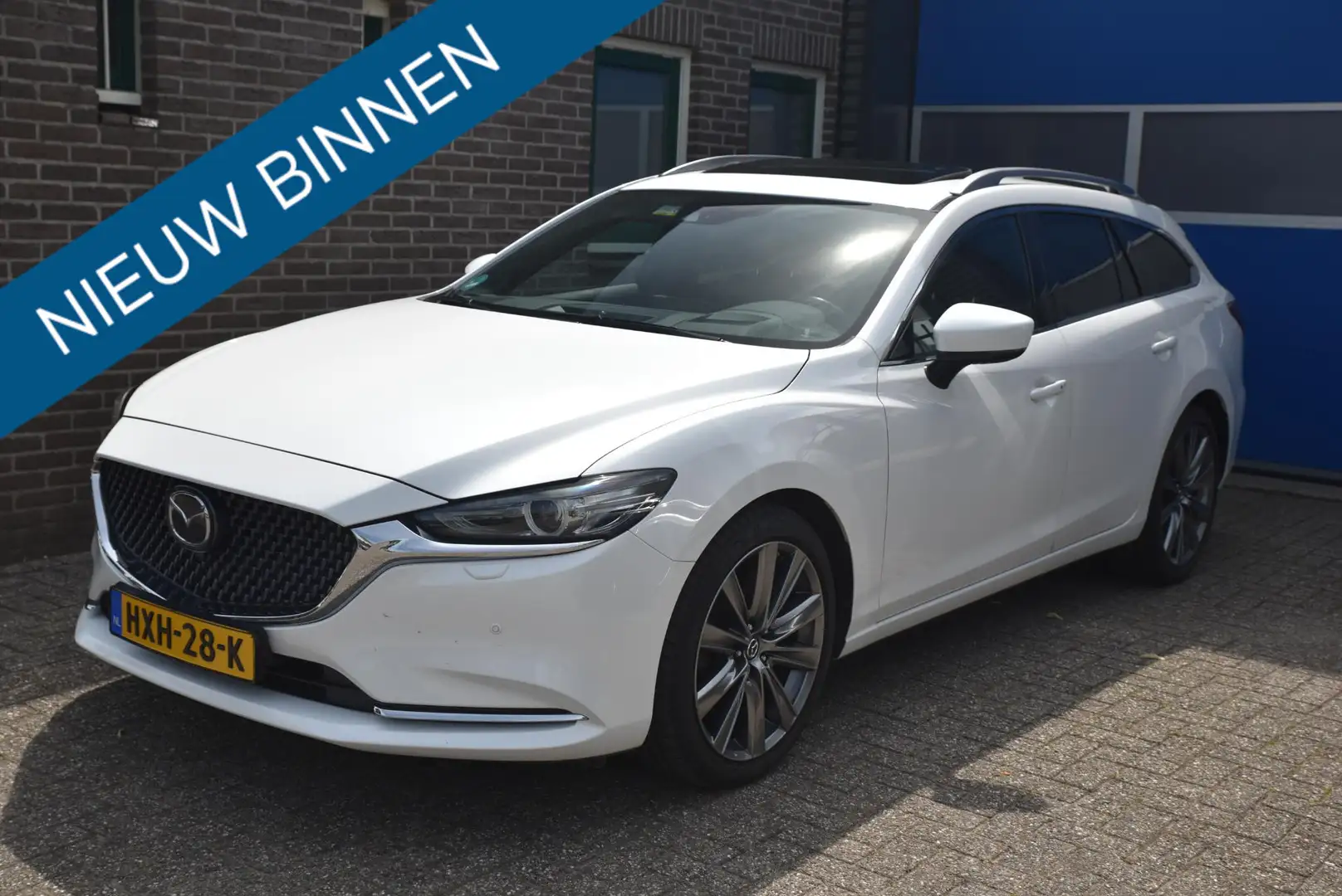 Mazda 6 Sportbreak 2.5 SkyActiv-G 194 Signature Full Optio Wit - 1