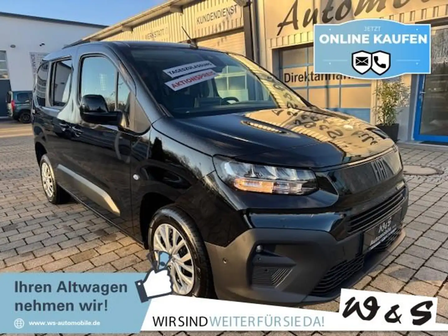 Fiat Doblo Doblo Kombi L1 1.5 BlueHDi *Kam.*Keyless*NSW* Noir - 1