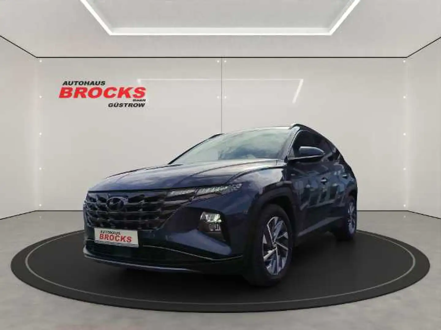 Hyundai TUCSON 1.6-Turbo 150PS (+48V) TREND el. Heck Blauw - 1