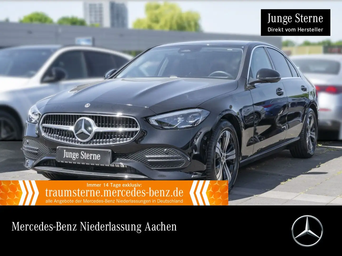 Mercedes-Benz C 220 d AVANTG+AHK+LED+KAMERA+TOTW+KEYLESS+9G Zwart - 1
